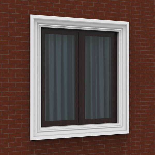 Готове Рішення обрамлення віконних проємів фасадним декором One Decor, фасадний декор, модель 005 700005 фото