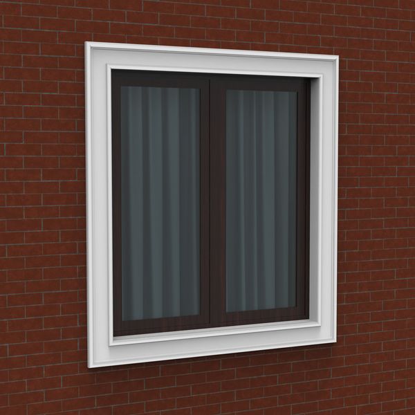 Готове Рішення обрамлення віконних проємів фасадним декором One Decor, фасадний декор, модель 006 700006 фото